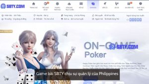 Game bài SBTY chịu sự quản lý của Philippines